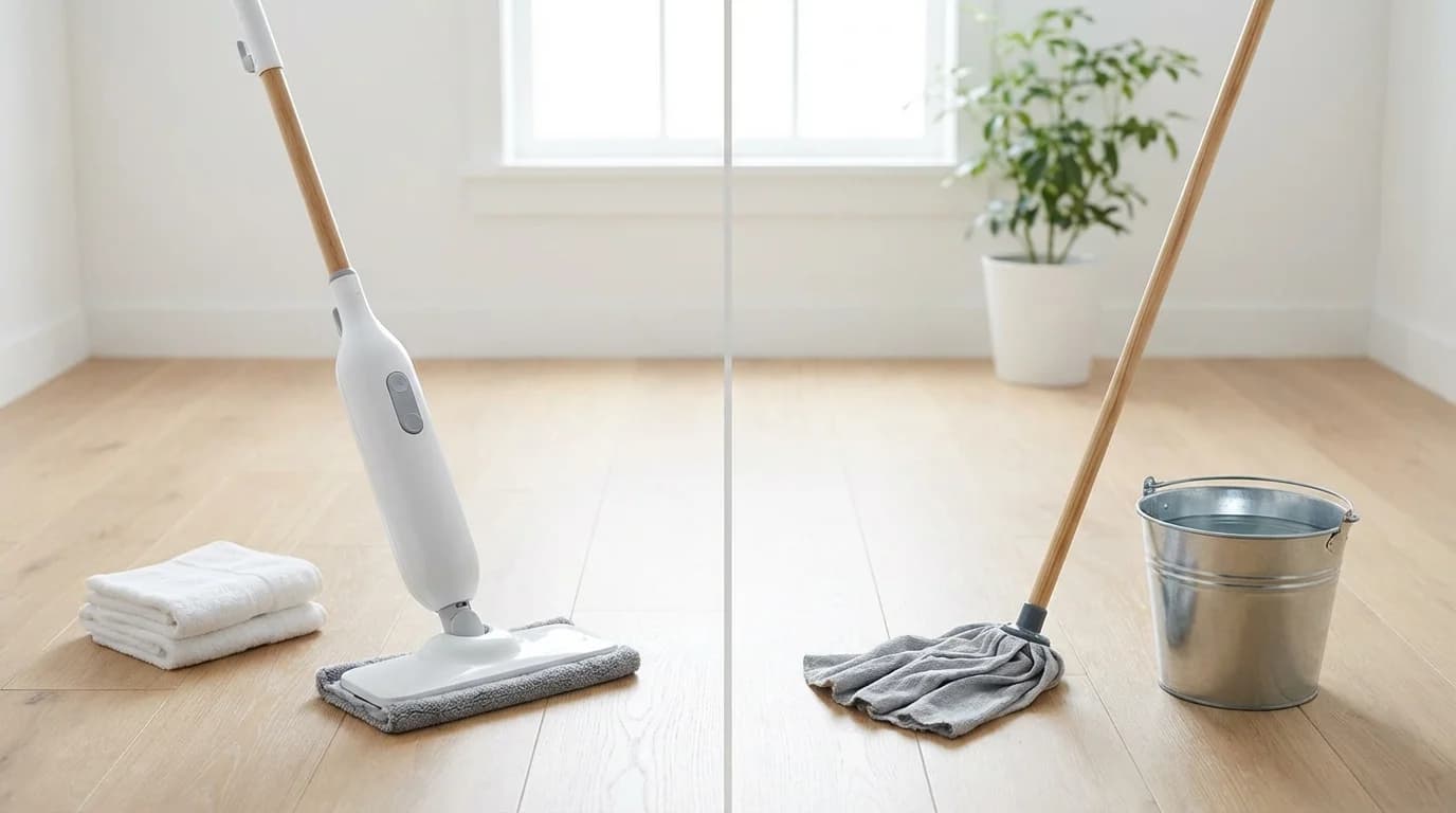 Ångmopp vs vanlig golvmopp — vilken gör jobbet bäst?