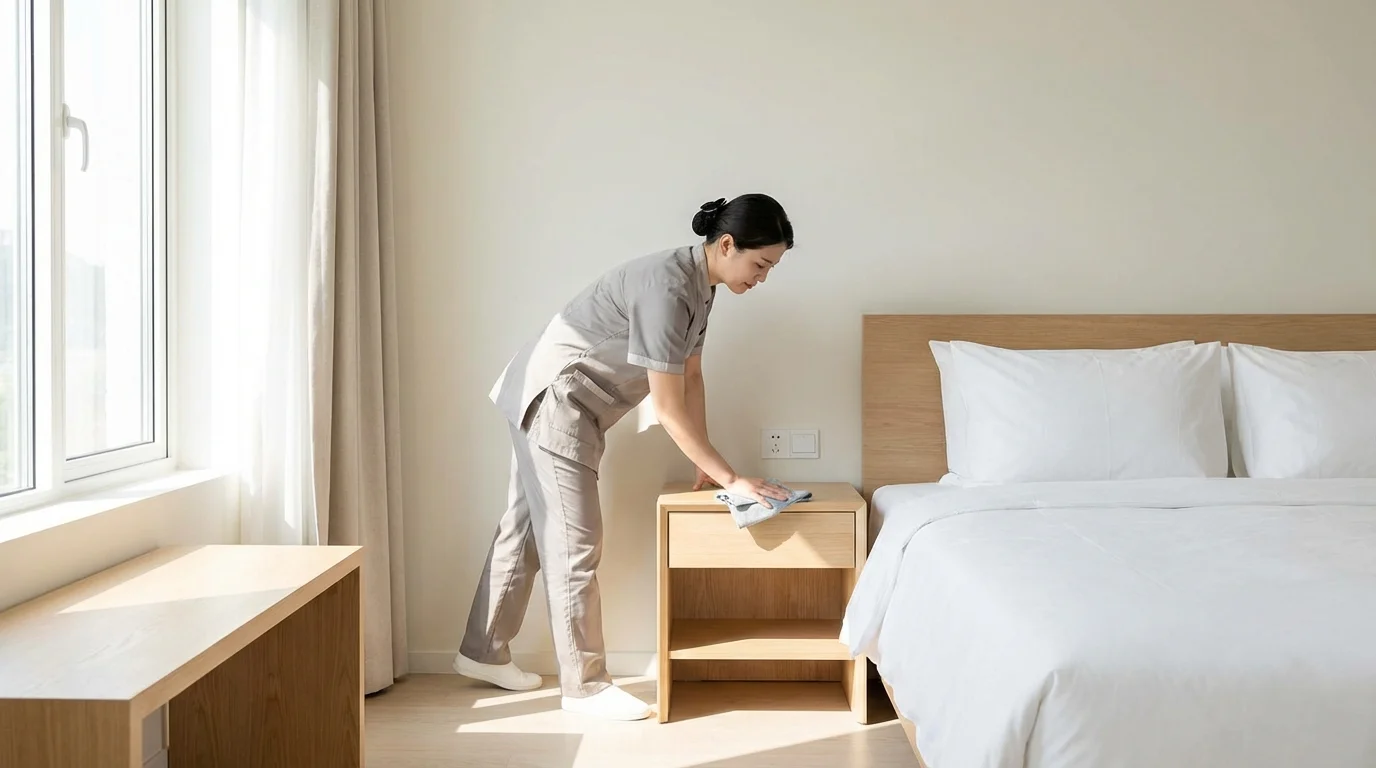 Hotellstädarens rutin: 12 minuter per rum — så lär du dig effektiviteten