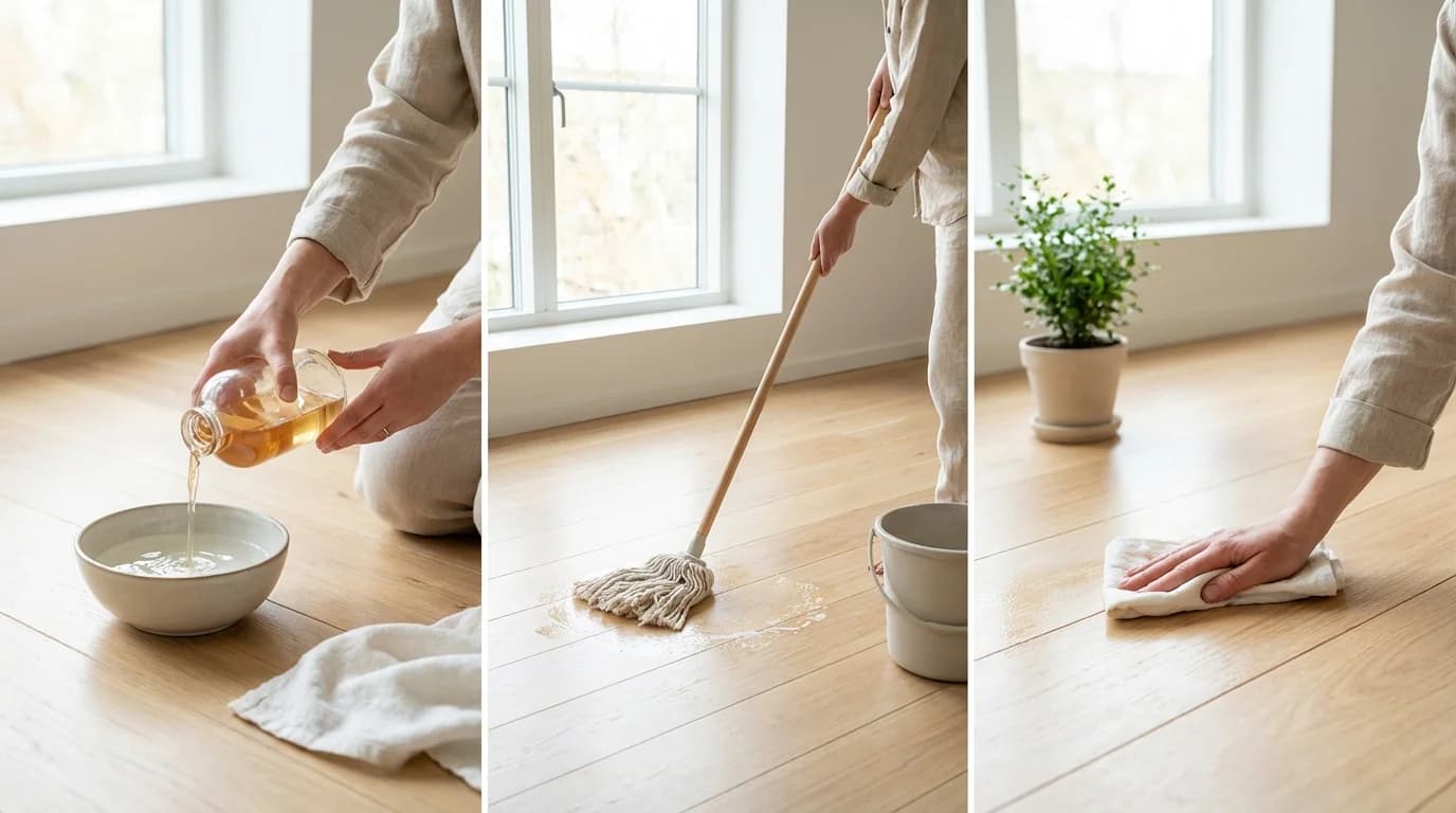 Rengöra trägolv med såpa — klassisk metod som håller i århundraden