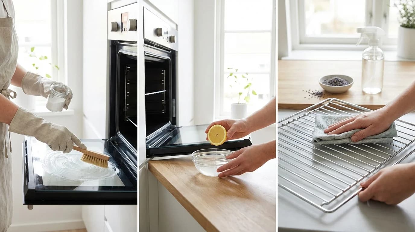 Rengöra ugn utan kemikalier — tre metoder som faktiskt funkar
