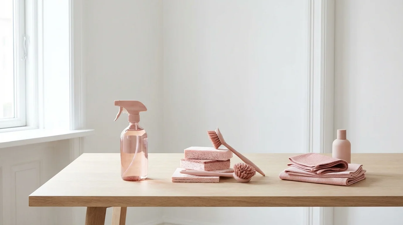 Rosa städprodukter — de bästa valen för ett fräscht hem