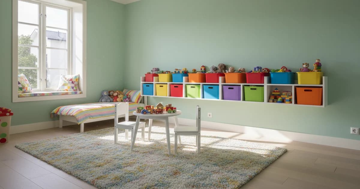 Städa barnrum effektivt — steg för steg från kaos till ordning