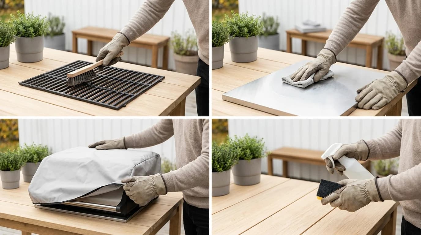 Rengöra grillen inför vintern — så vinterstänger du utan rost och härsket fett