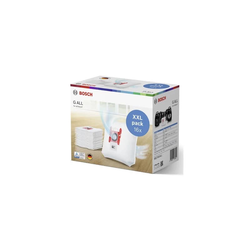 BOSCH HOUSEHOLD Bosch G All dammsugarpåsar PowerProtect, 16-pack
