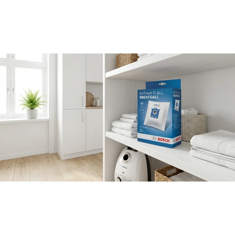 BOSCH HOUSEHOLD Dammsugarpåsar Bosch AirFresh G ALL, BBZAFGALL — Miljöbild