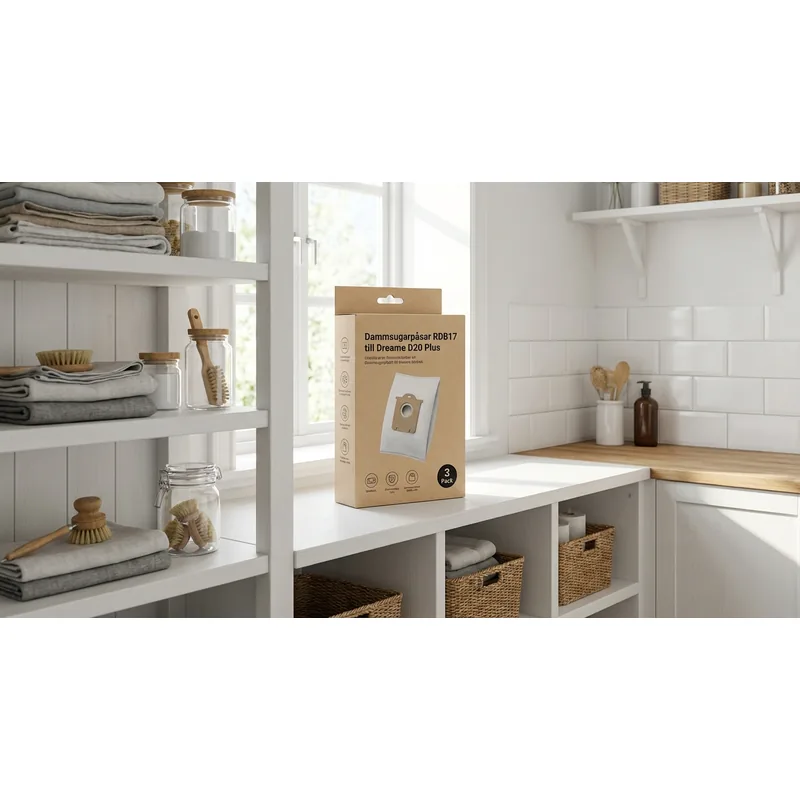 DREAME Dammsugarpåsar RDB17 till Dreame D20 Plus, 3-pack — Miljöbild