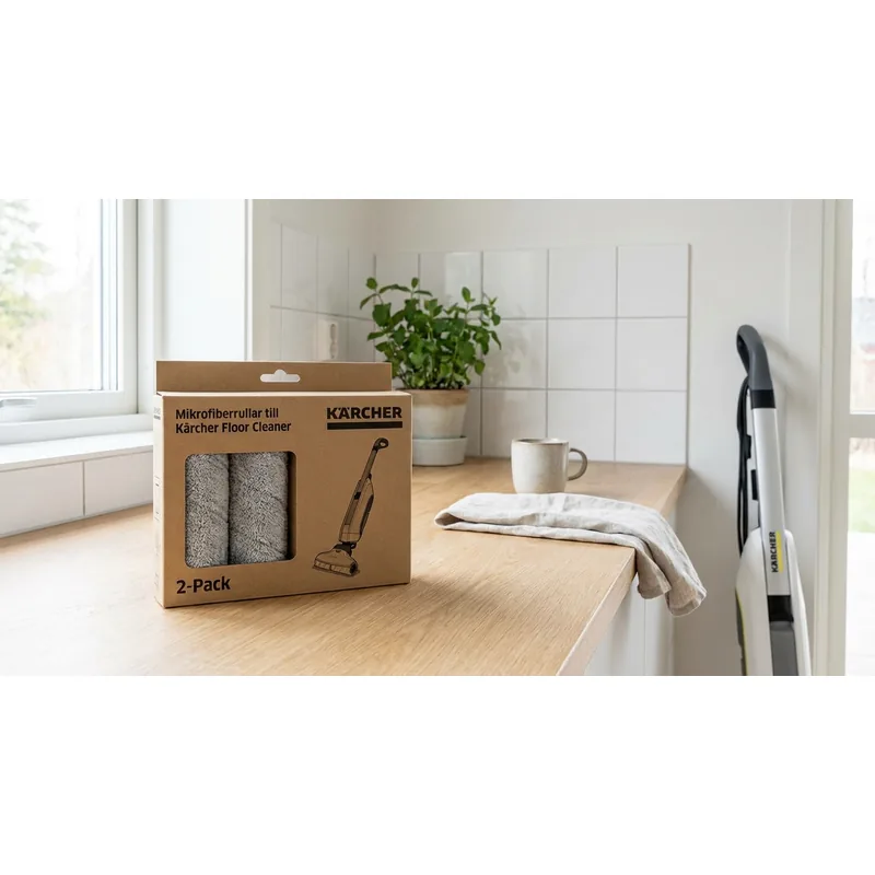 KÄRCHER Mikrofiberrullar till Kärcher Floor Cleaner, 2-pack  — Miljöbild
