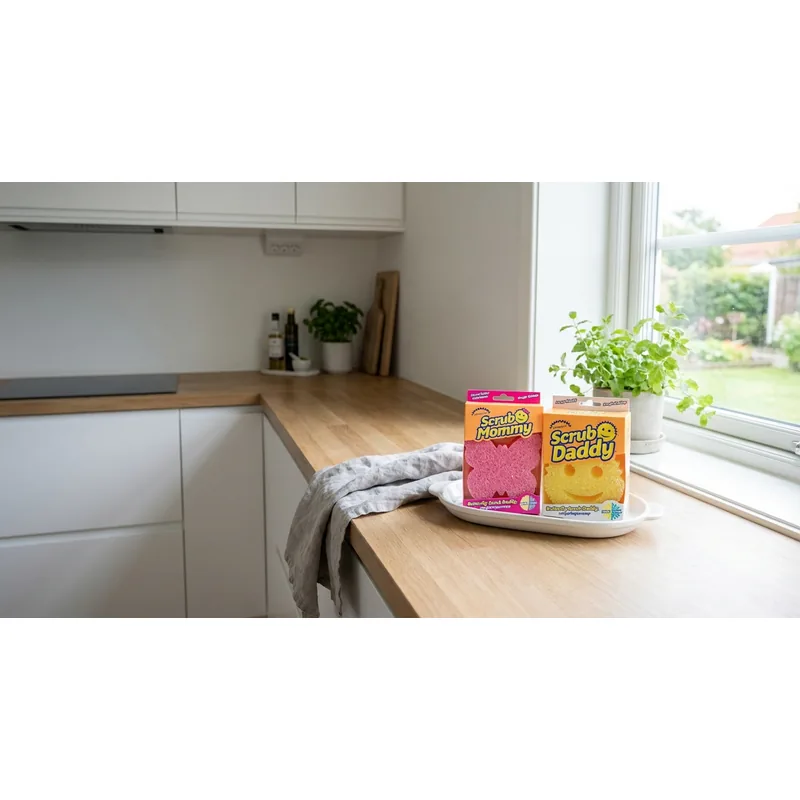 SCRUB DADDY Scrub Mommy Butterfly Scrub Daddy, rengöringssvamp — Miljöbild