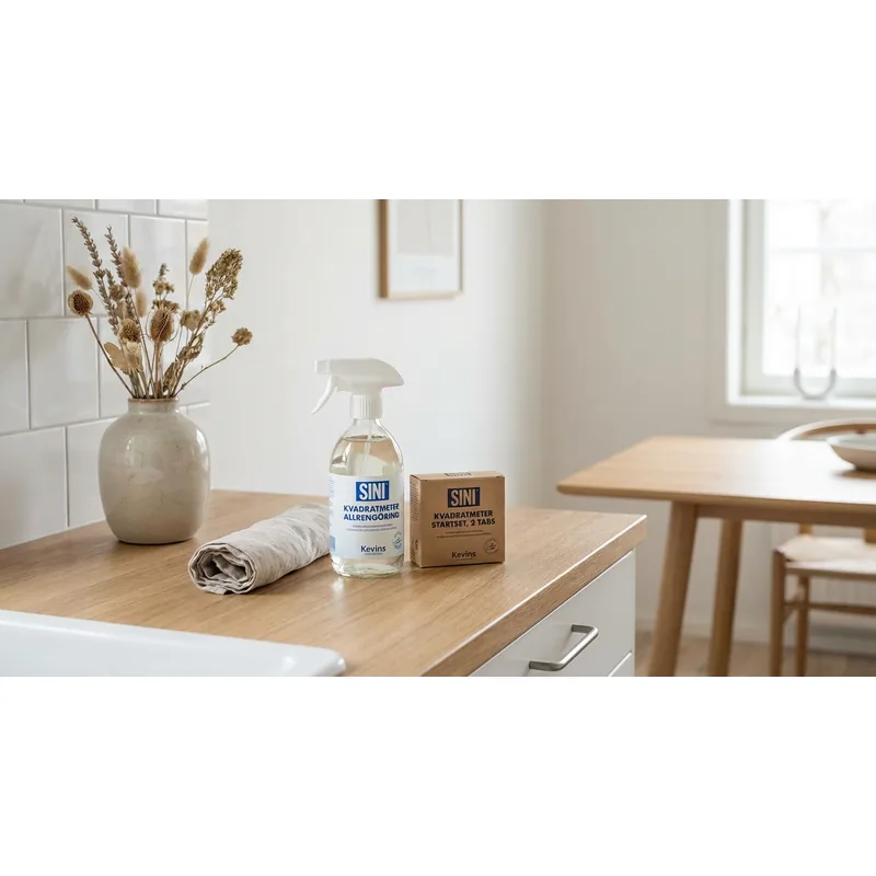 SINI Sini Kevins Kvadratmeter allrengöring sprayflaska startset, 2 tabs — Miljöbild