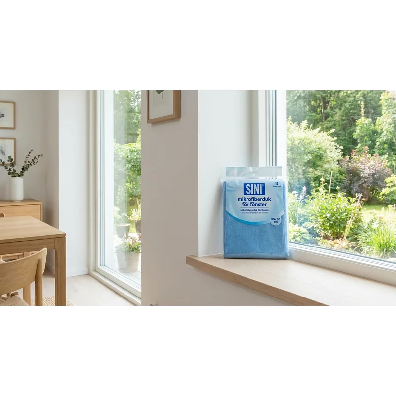 SINI Sini mikrofiberduk för fönster 30 x 30 cm, 1-pack — Miljöbild
