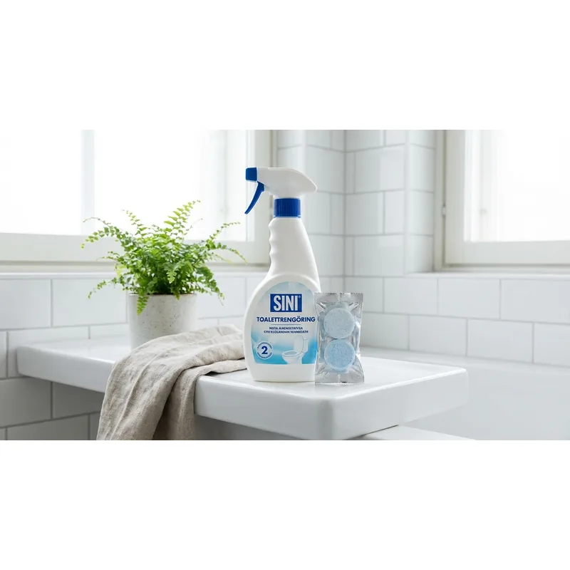 SINI Sini toalettrengöring sprayflaska och 2 tabs, startset — Miljöbild