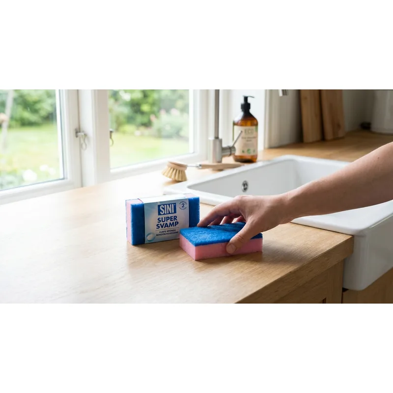 SINI Supersvamp Sini Super Sponge rengöringssvamp — Miljöbild