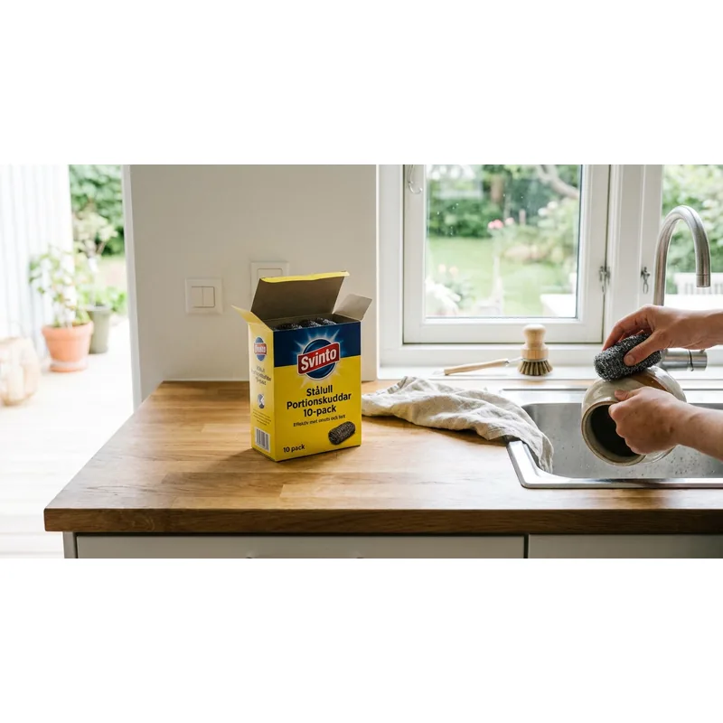 SVINTO Svinto stålull portionskuddar, 10-pack — Miljöbild