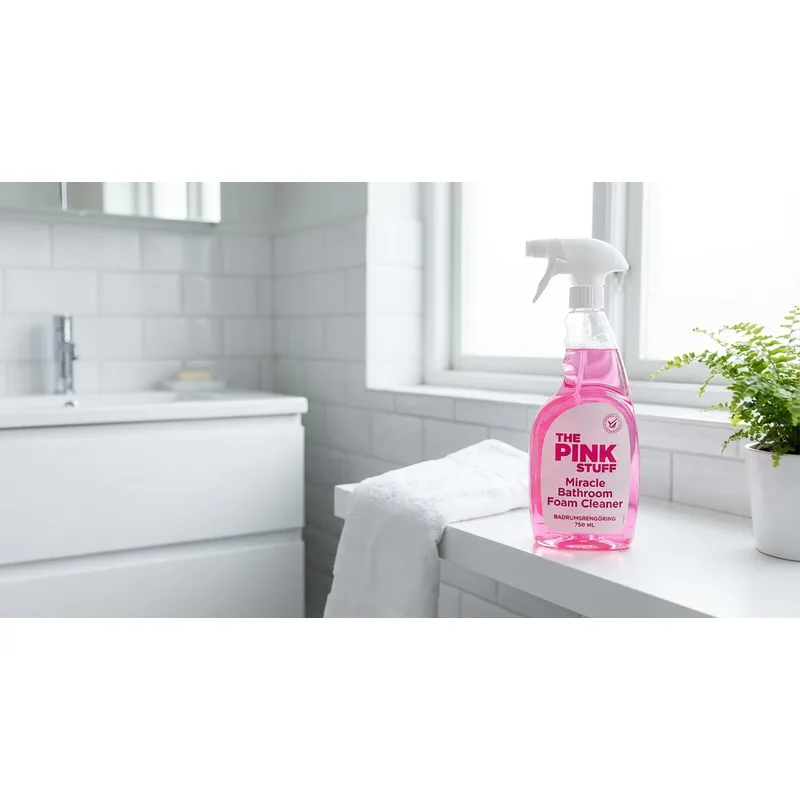 THE PINK STUFF The Pink Stuff Miracle Bathroom Foam Cleaner, badrumsrengöring 750 ml — Miljöbild