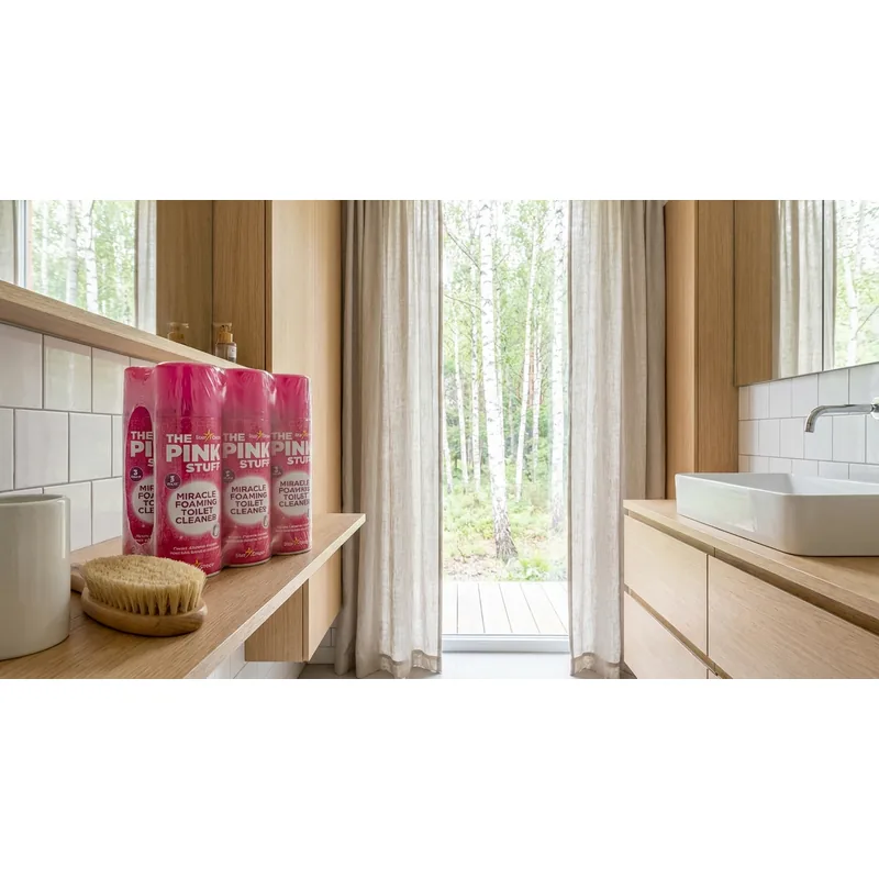 THE PINK STUFF The Pink Stuff Miracle Foaming Toilet Cleaner, 3-pack — Miljöbild
