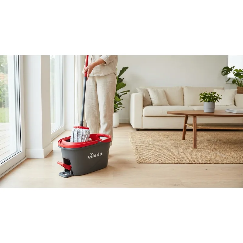 VILEDA Vileda Turbo Smart golvmopp, set med hink och urvridare — Miljöbild
