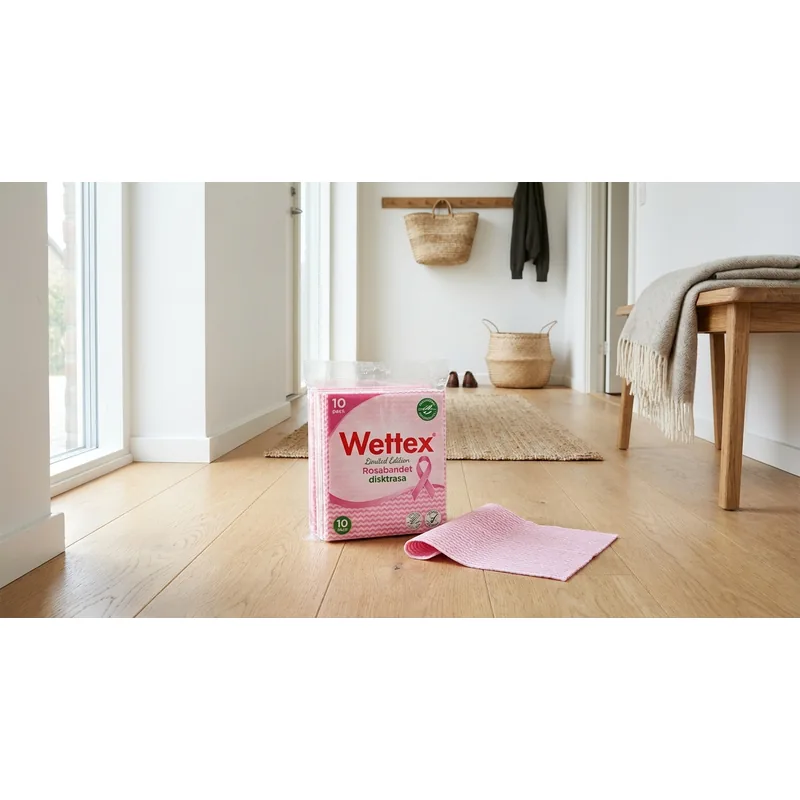 WETTEX Wettex Limited Edition Rosabandet disktrasa, 10-pack — Miljöbild