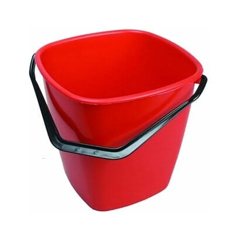 9,5 L Hink Röd Fyrkantig