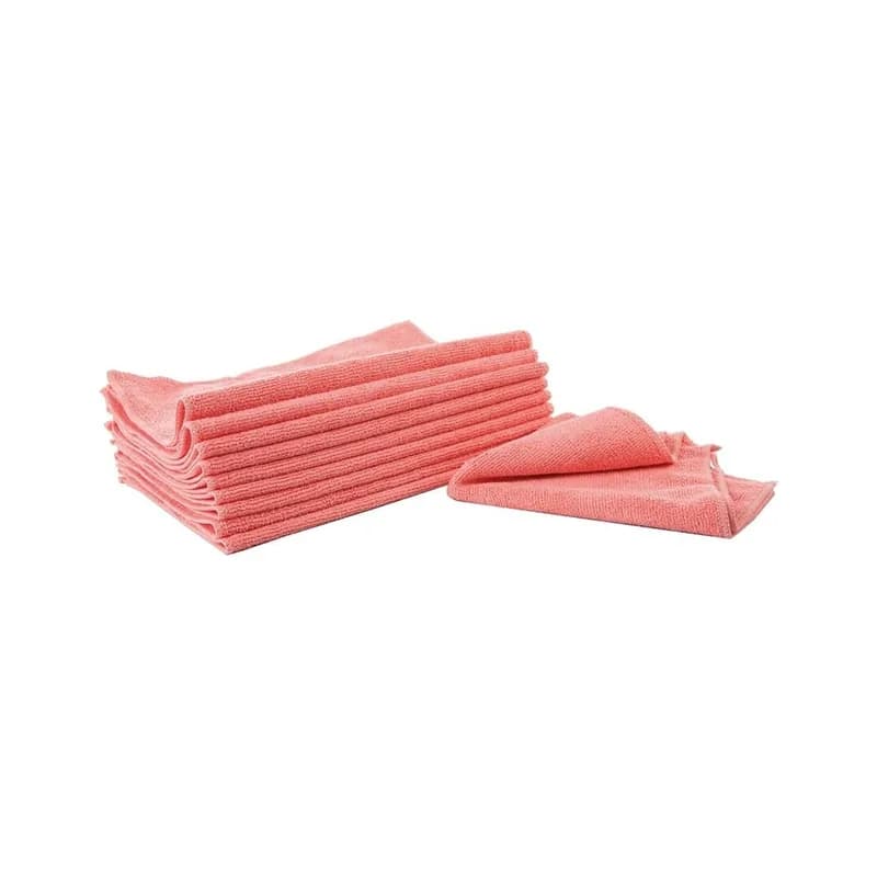 Kleano Mikrofiberduk Röd Kleano 10 st/frp — Produktbild