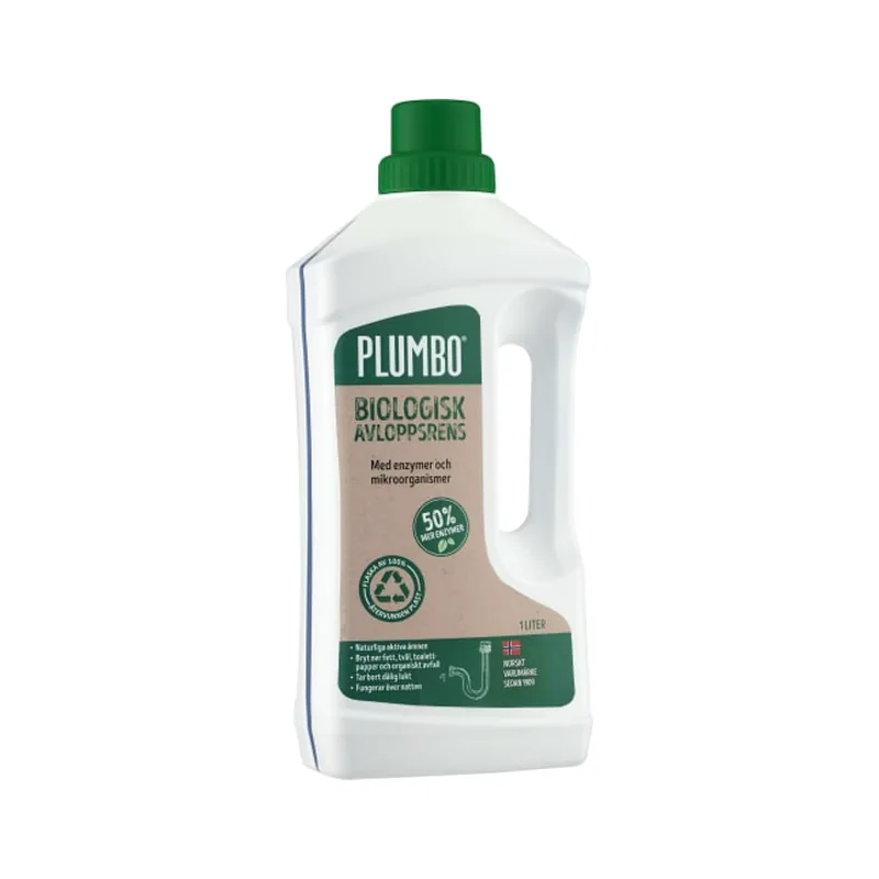 Avloppsrengör Propplösare Biologisk Plumbo Naturen 1l