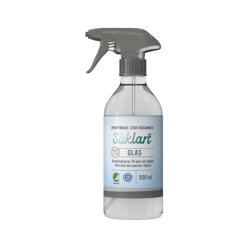 Glas Spray Oparfymerad Glas Rengöring Såklart 500ml