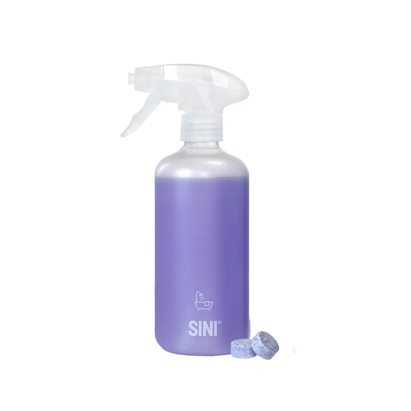 Sini badrumsrengöring sprayflaska och 2 tabs, startset