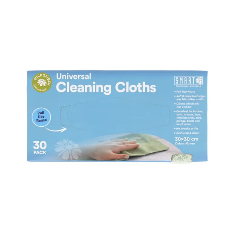 Smart Microfiber Universal Cleaning Cloths Smart Microfib 30p — Produktbild