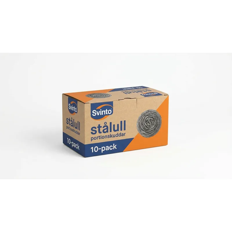 Svinto stålull portionskuddar, 10-pack