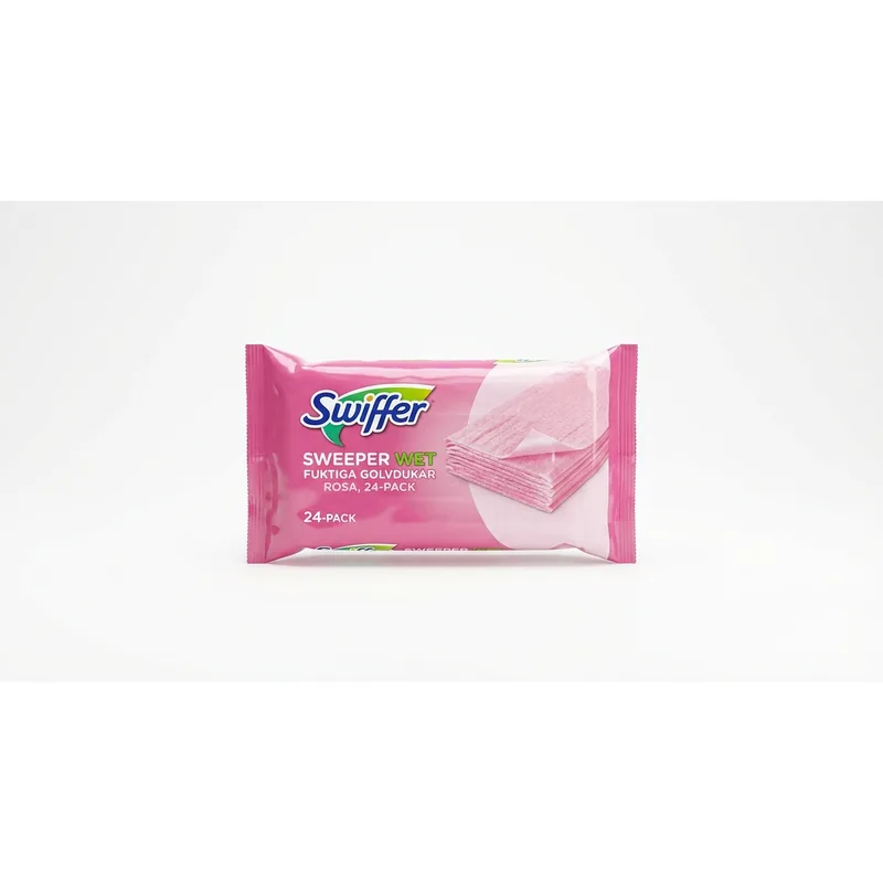 Swiffer Sweeper Wet fuktiga golvdukar rosa, 24-pack