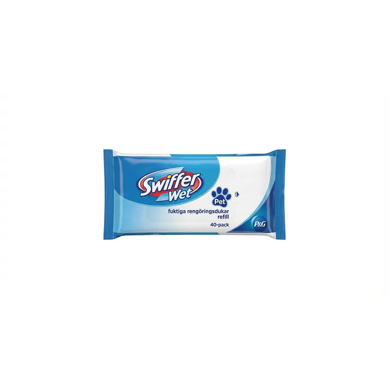 Swiffer Wet Pet fuktiga rengöringsdukar refill, 40-pack