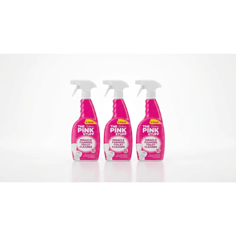 The Pink Stuff Miracle Foaming Toilet Cleaner, 3-pack