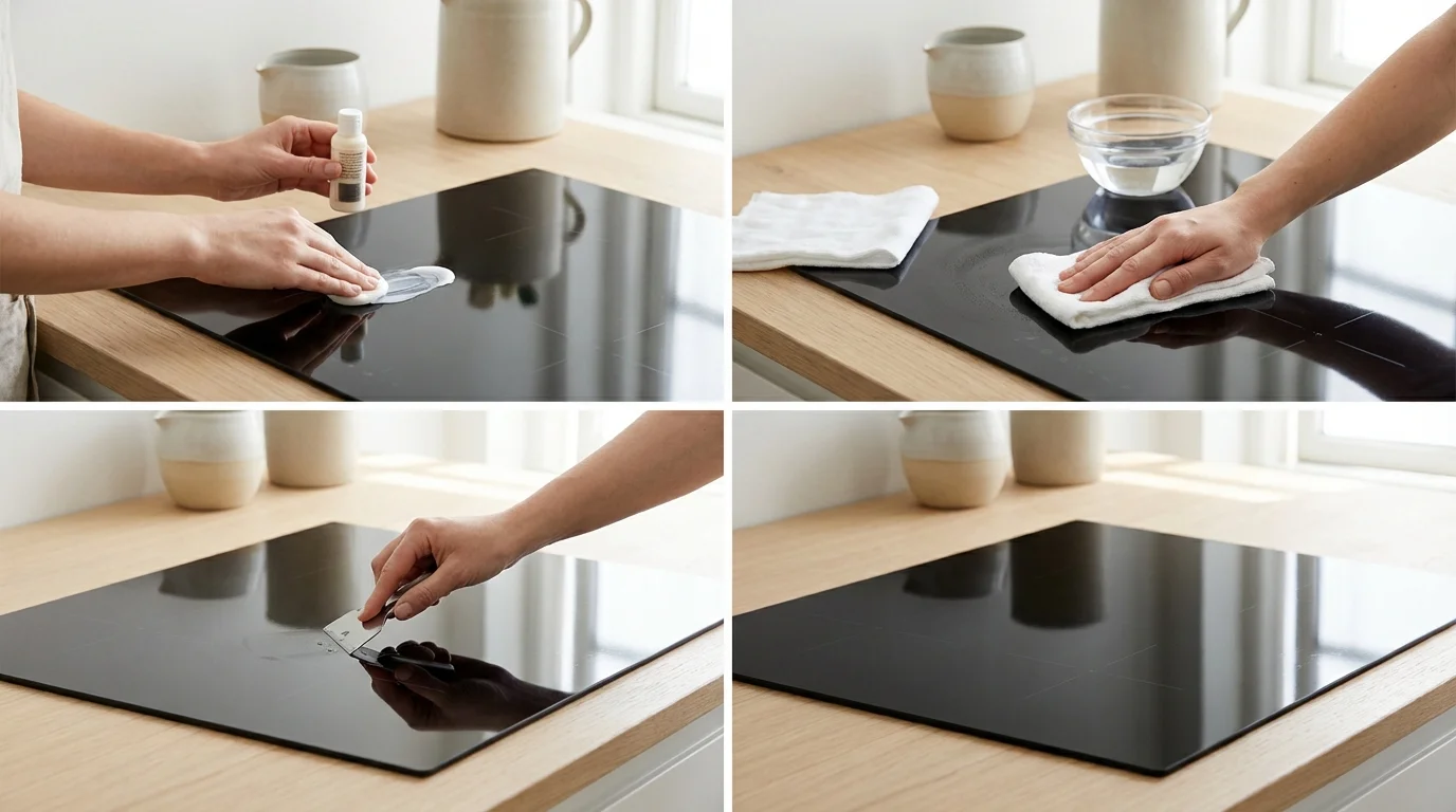 Rengöra induktionshäll utan repor — så gör du det rätt första gången