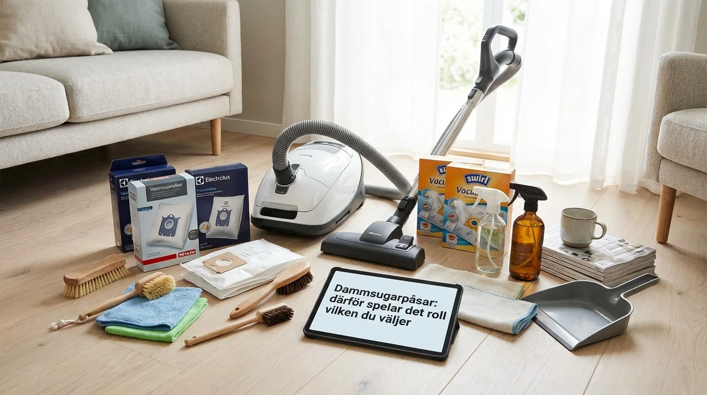 Dammsugarpåsar: därför spelar det roll vilken du väljer