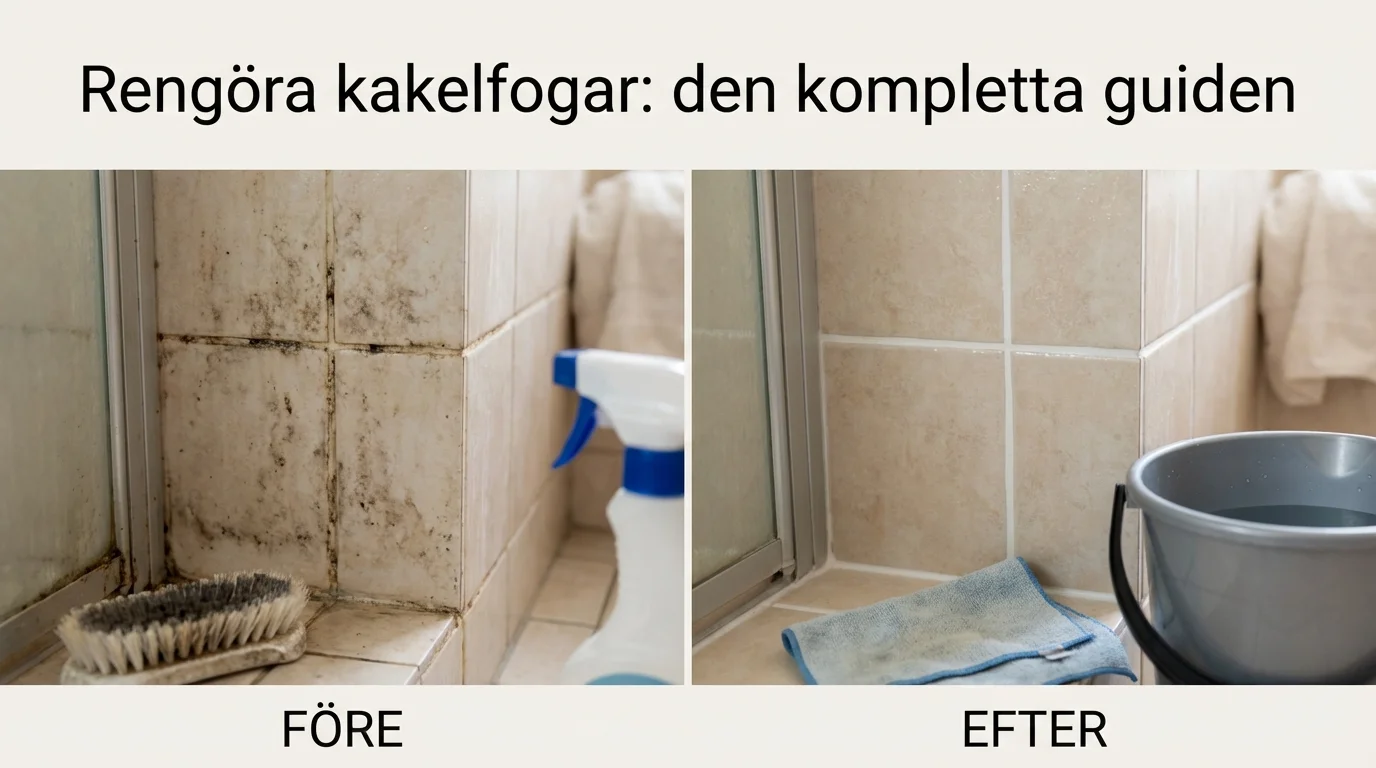 Före och efter — Rengöra kakelfogar: den kompletta guiden