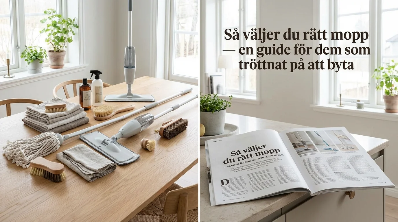 Så väljer du rätt mopp — en guide för dem som tröttnat på att byta
