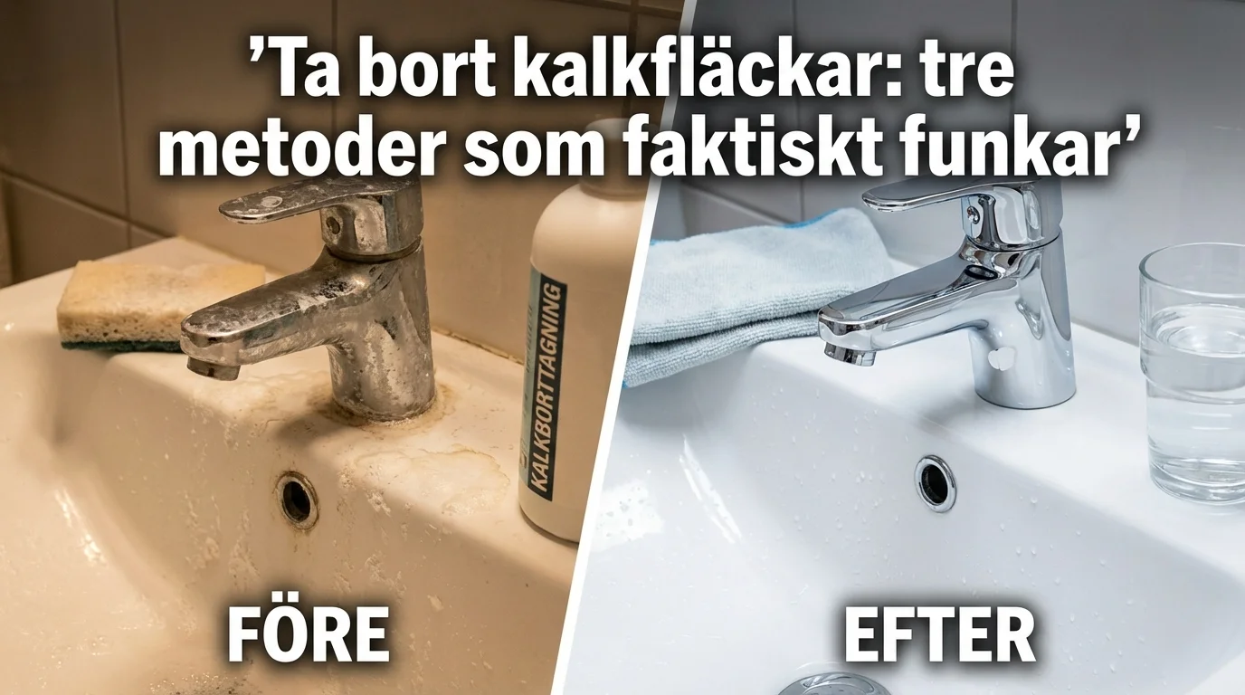 Före och efter — Ta bort kalkfläckar: tre metoder som faktiskt funkar
